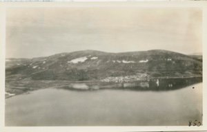 Image: View of Nain village from the deck of the Bowdoin